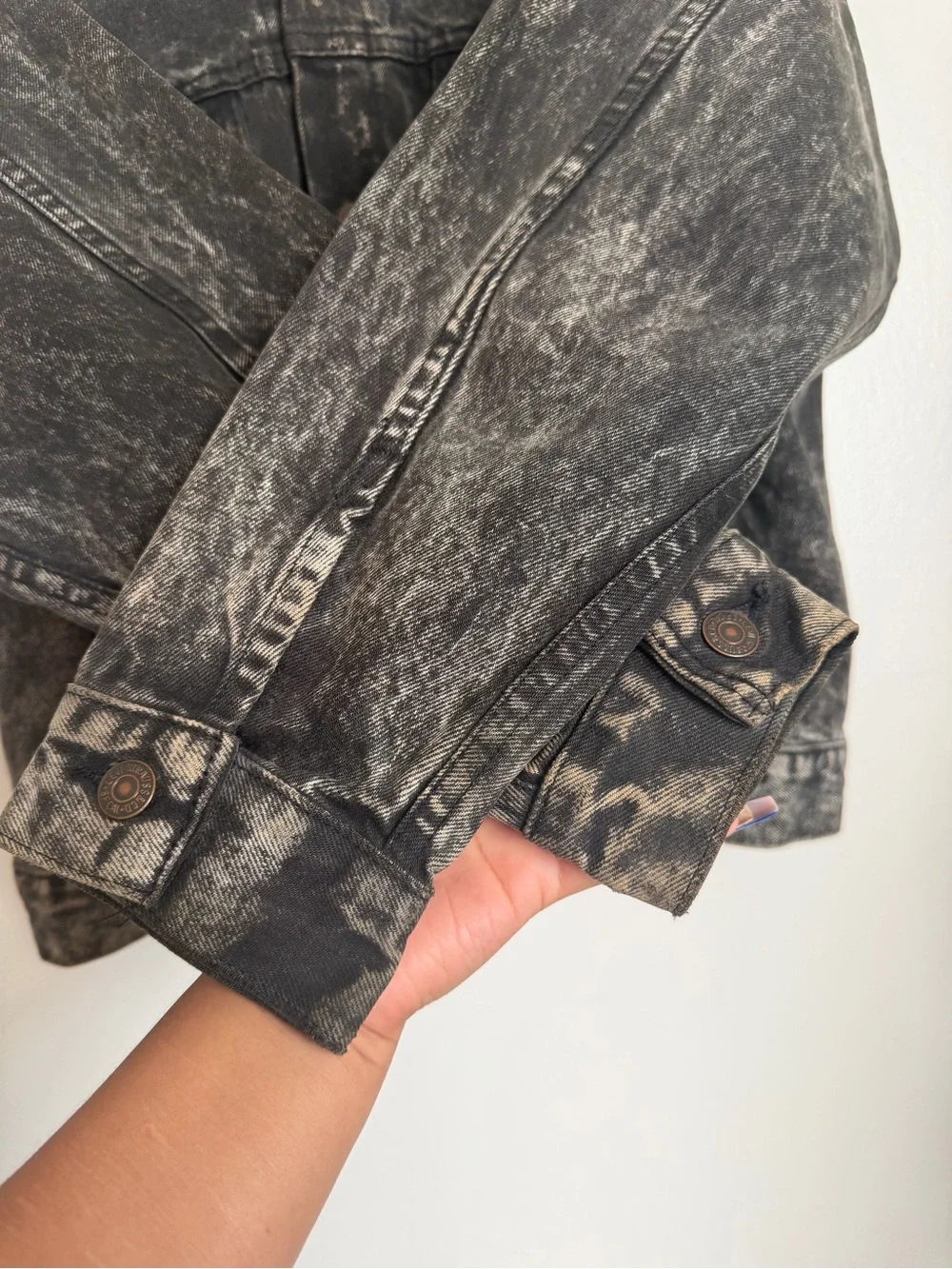 Levis Strauss Vintage Denim Jean Jacket Washed Black 70507 0253 Medium Button Up